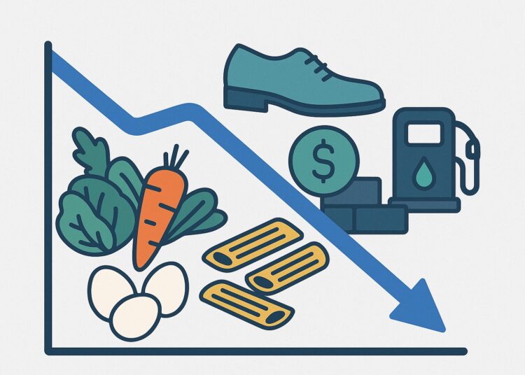 Цены падают: в России зафиксирована четвертая подряд неделя дефляции