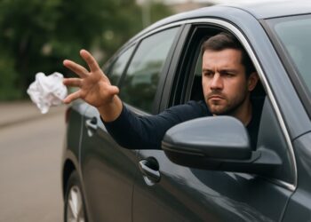 В России за выброшенный из машины мусор могут конфисковать транспорт