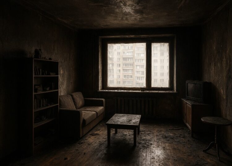 В Москве сгоревшую квартиру с копотью сдают почти за 80 тыс. рублей в месяц